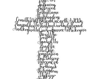 Download Lords Prayer Svg Etsy