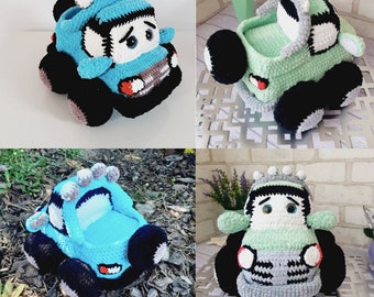 Muster Amigurumi Auto, Häkelanleitung Auto, Stofftier Auto, Spielzeugauto, Geschenk für einen Mann, Ein Geschenk für einen Jungen, amigurumi Auto PDF, Auto-Pickup