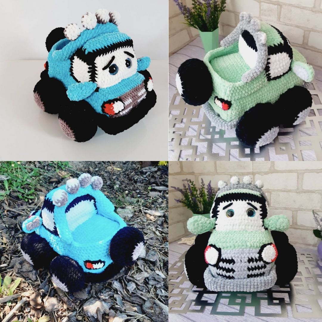 39 Plushie Crochet Patterns for Soft, Cuddly Amigurumi Makes 18 Pattern Amigurumi car