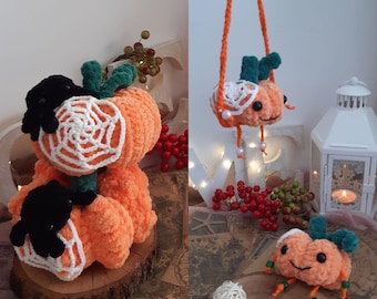 Pumpkin Pattern, Fall Farmhouse Decor, Ribbed Pumpkin Crochet, Fall Decor, Home Decor, Fall Home Decor, Farmhouse Bobble Pumpkin Crochet