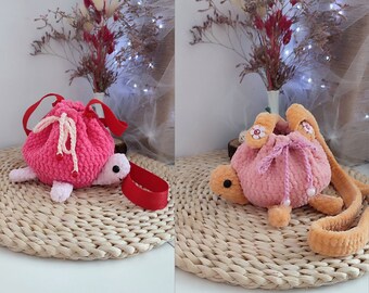 Cute Crochet Turtle Pouch, Crochet Turtle, Crochet Turtle Pouch Bag for Kids and Adults, turtle shoulder bag
