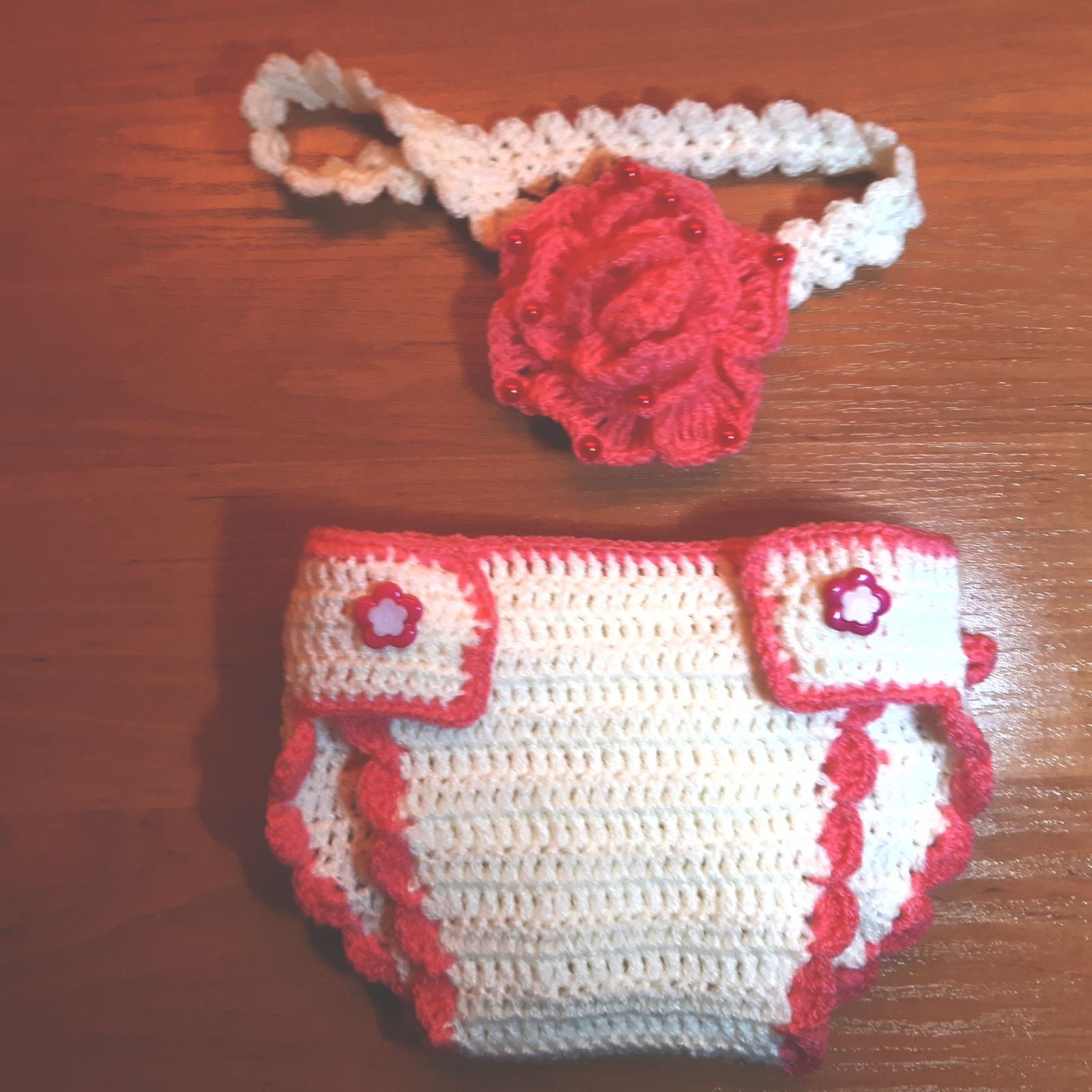 Crochet baby panties and headband Baby girl gift Newborn Etsy