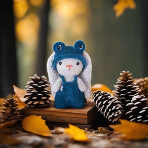 Baby Hase in Mütze und Overall, Häkelanleitung, Häkelanleitung für Hase, Häkelanleitung, Amigurumi Häkelanleitung, Häkelanleitung