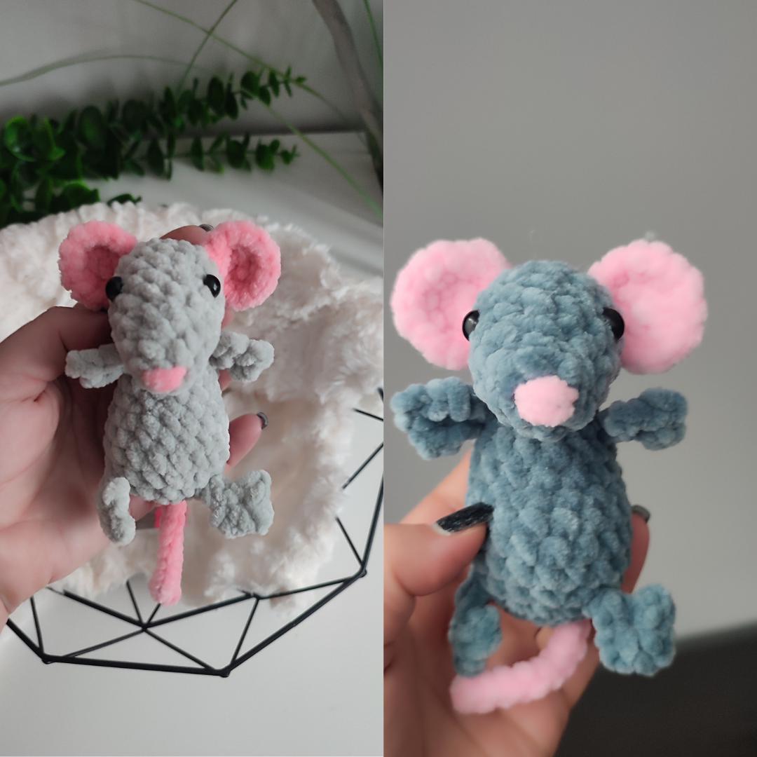 Crochet Adorable Little Rat Pattern, No Sew Baby Rat Crochet Pattern ...