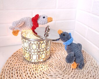 Crochet PATTERN Goose keychain, Baby shower, Amigurumi tutorial, Duck Amigurumi, Crochet goose pattern, crochet duck, Mini Goose Animal
