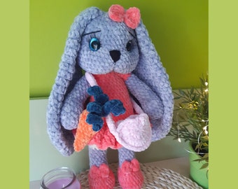 Patrón Conejito Crochet, Patrón crochet conejito bebe, PATRON crochet peluche, Patrón Amigurumi conejo, Patrón amigurumi animales peluche