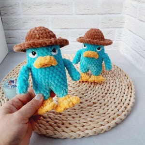 Perry the Platypus Crochet Pattern Mr Perry Crochet Amigurumi Crochet Pattern Animal Beginner Agent P Pattern Platypus Doll