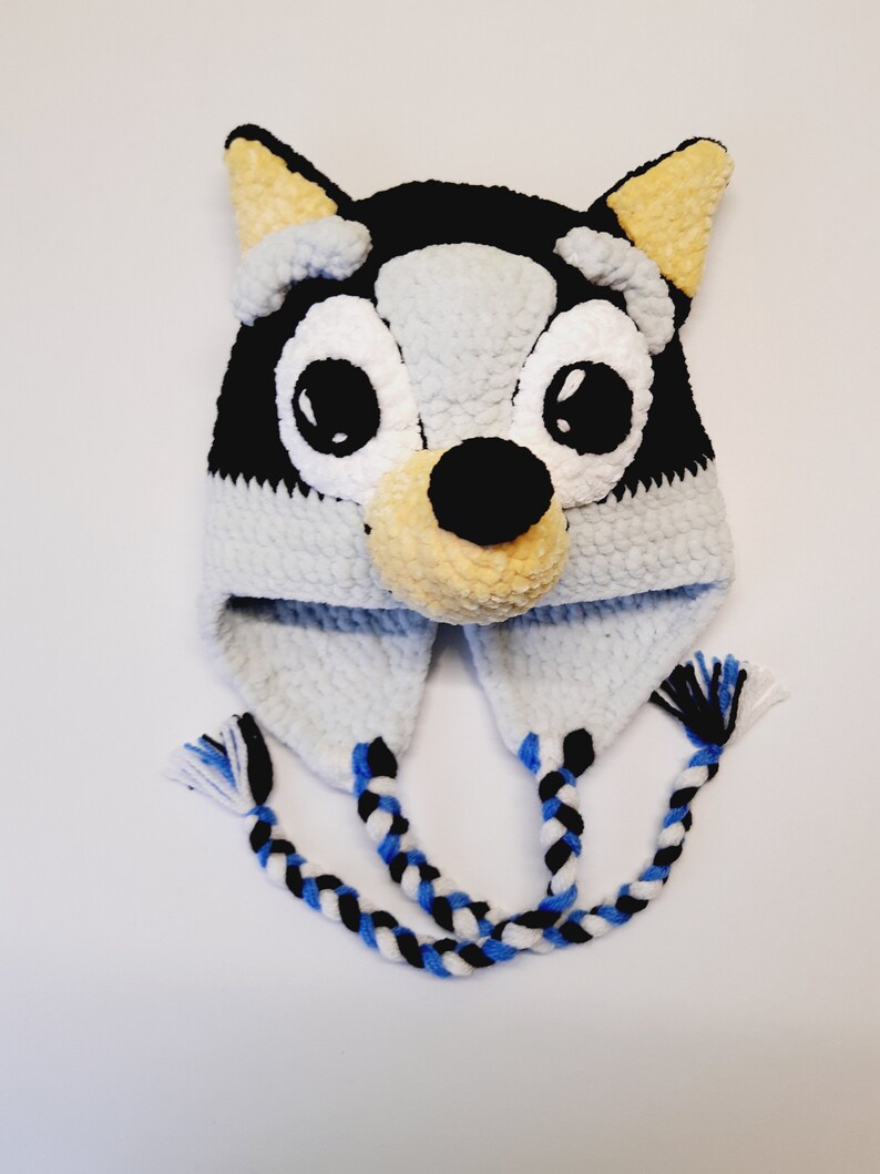 Crochet Bluey Dog Kid Hat Pattern Crochet Pattern Bluey Dog Etsy