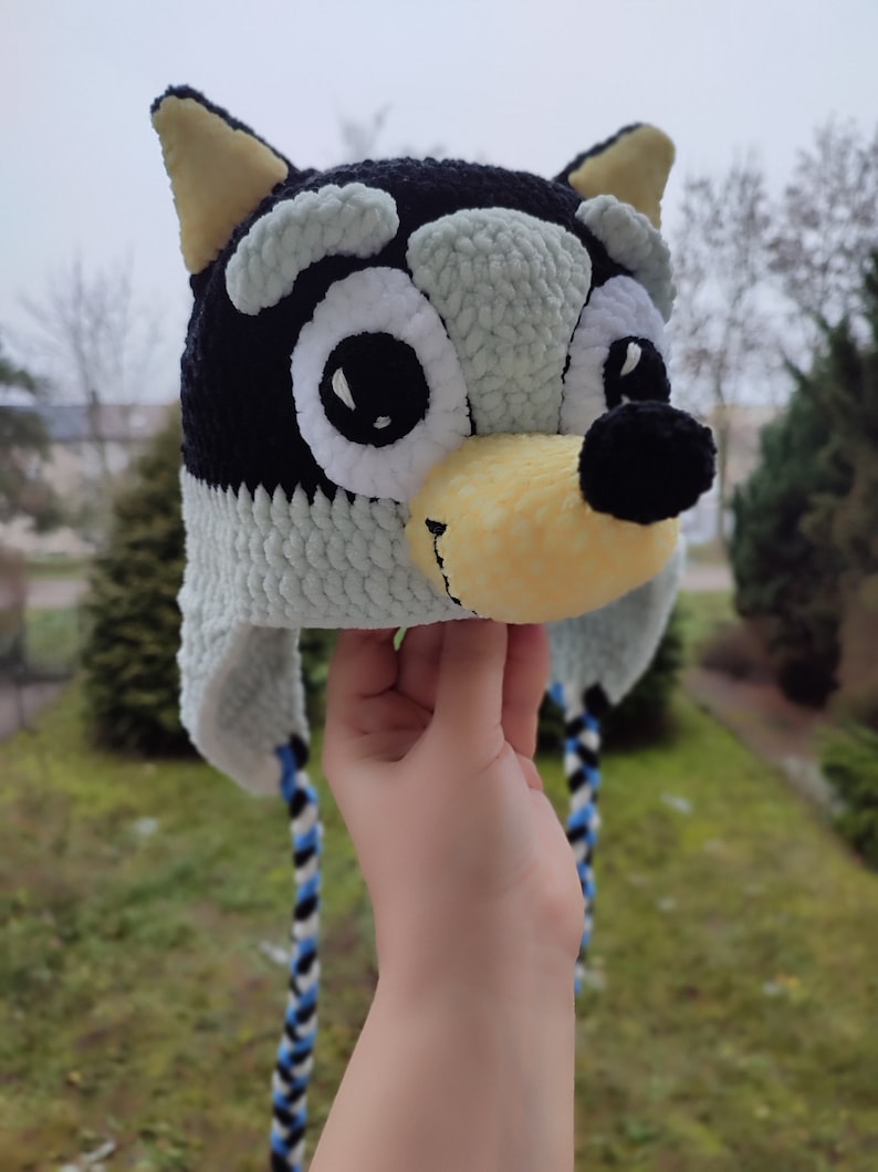 Crochet Bluey Dog Kid Hat Pattern Crochet Pattern Bluey Dog Etsy