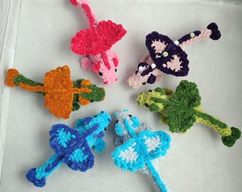 Patrón de dragón a crochet, patrón de animal a crochet, patrón de dragón de peluche a crochet, patrón de dragón a crochet con alas, fantasía