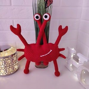 Crochet pattern red crab, Crochet pattern Sea creature, Crochet pattern amigurumi crab, crochet pattern sea animals, lobster décor