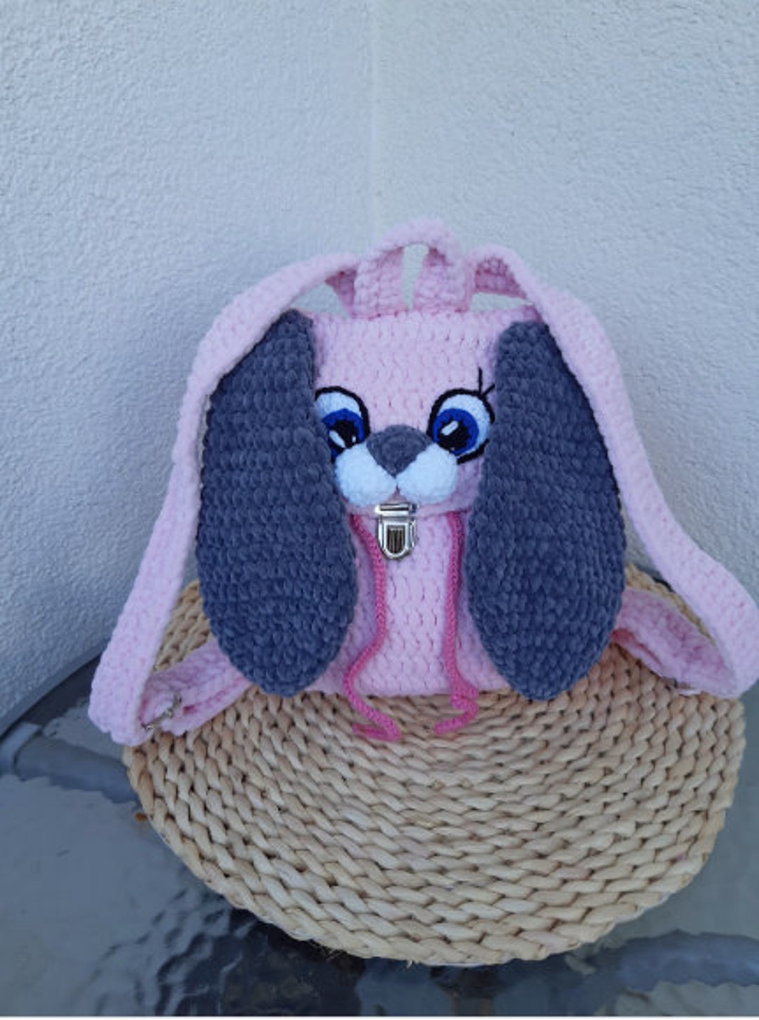 Сrochet Backpack Bunny, Kids Backpack Rabbit, Crochet Children's ...