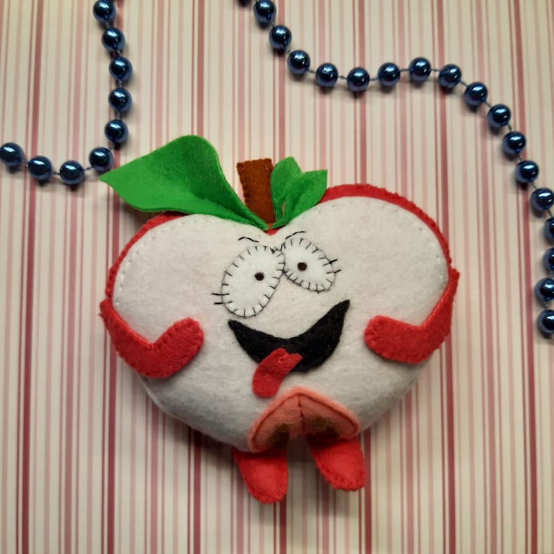 Apple Sewing Pattern Felt Cheerful Apple PDF Play Food Fruit Etsy