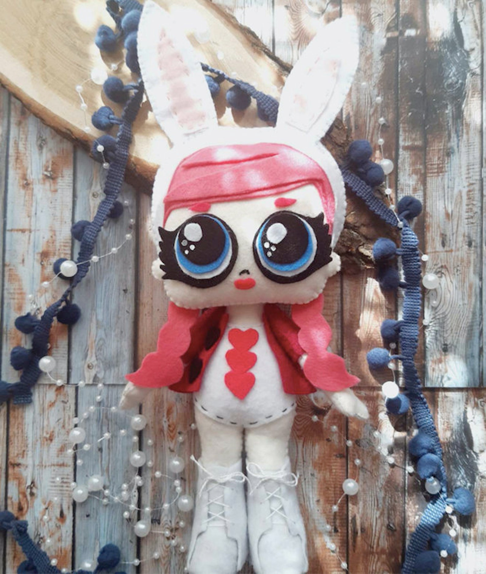 Easy Doll Pattern Felt Doll Patterns Felt Pattern Pdf | Etsy