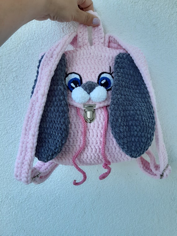 Buy Handmade Kids Backpack PDF, Crochet Pattern Bunny  display picture 1