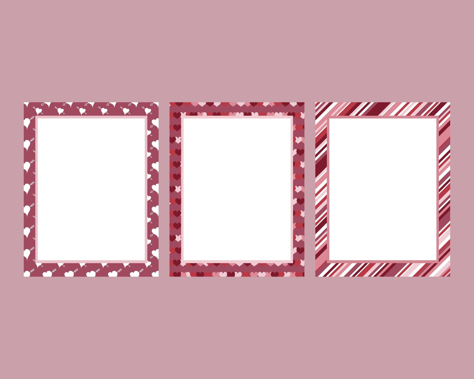 Printable Valentine s Day Stationery Letter Paper Cute Valentine Letter Paper Printable