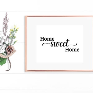 Home Sweet Home Printable Wall Art | Home Sweet Home Printable | Digital Prints | Home Wall Art | Home Decor | Wall Decor | Home Sweet Home