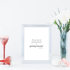 Mark Twain Motivational Quote | Mark Twain | Mark Twain Quote | Printable Wall Art | Motivational Quotes | Instant Download | Wall Decor