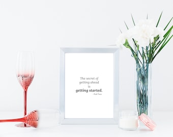 Mark Twain Quote Print | Motivational Office Decor (Digital Download)