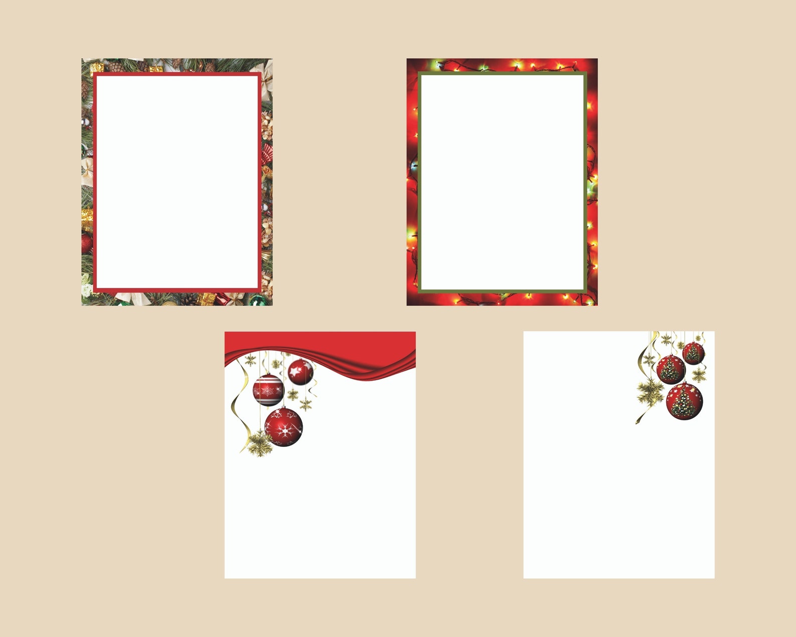 Printable Christmas Stationery,christmas Stationery,printable