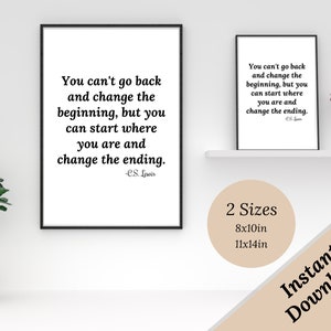 C.S. Lewis Quote | Printable Wall Art | Inspirational Quote | Inspirational Wall Art | Digital Download Printable | Motivational Quotes