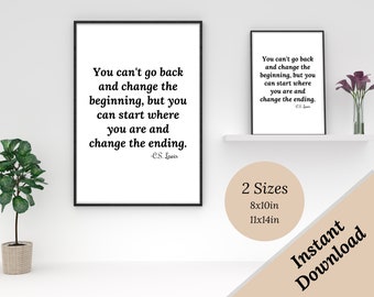 C.S. Lewis Quote Print | Inspirational Wall Art (Digital Download)