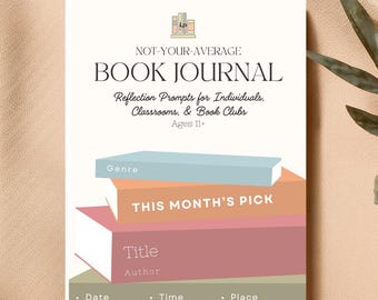 DIGITAL PDF | Book Reflection Journal | 30 Literature Reading Response / Comprehension Activities | Solo Reflections or Group Discussions