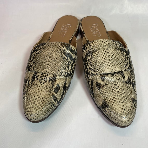 Franco Sarto Malesa Cream and Gray Loafer Style Slip on Flats Mules Size 9.5. 28.5 Cm. Man Made Materials. Good Used Condition Etsy Canada