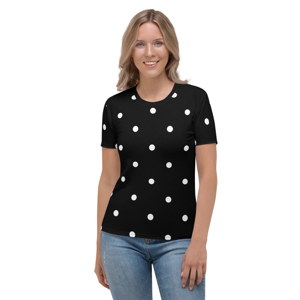 polka dot t shirt for women