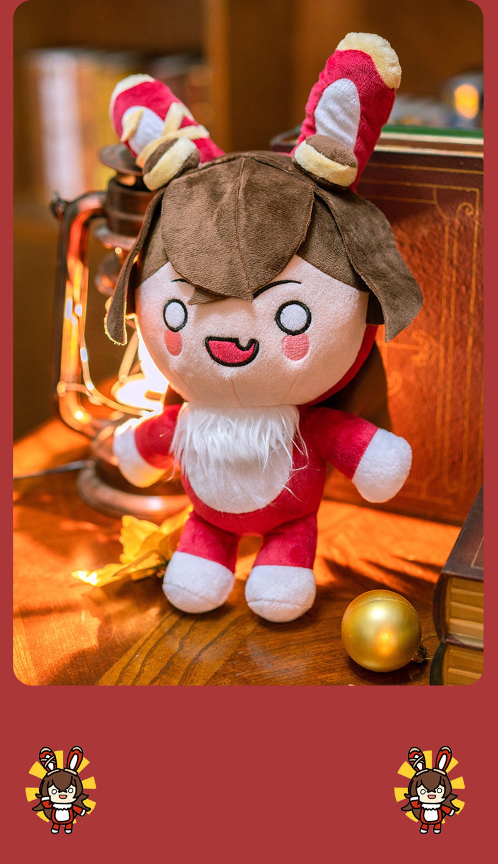 genshin impact amber baron bunny plush