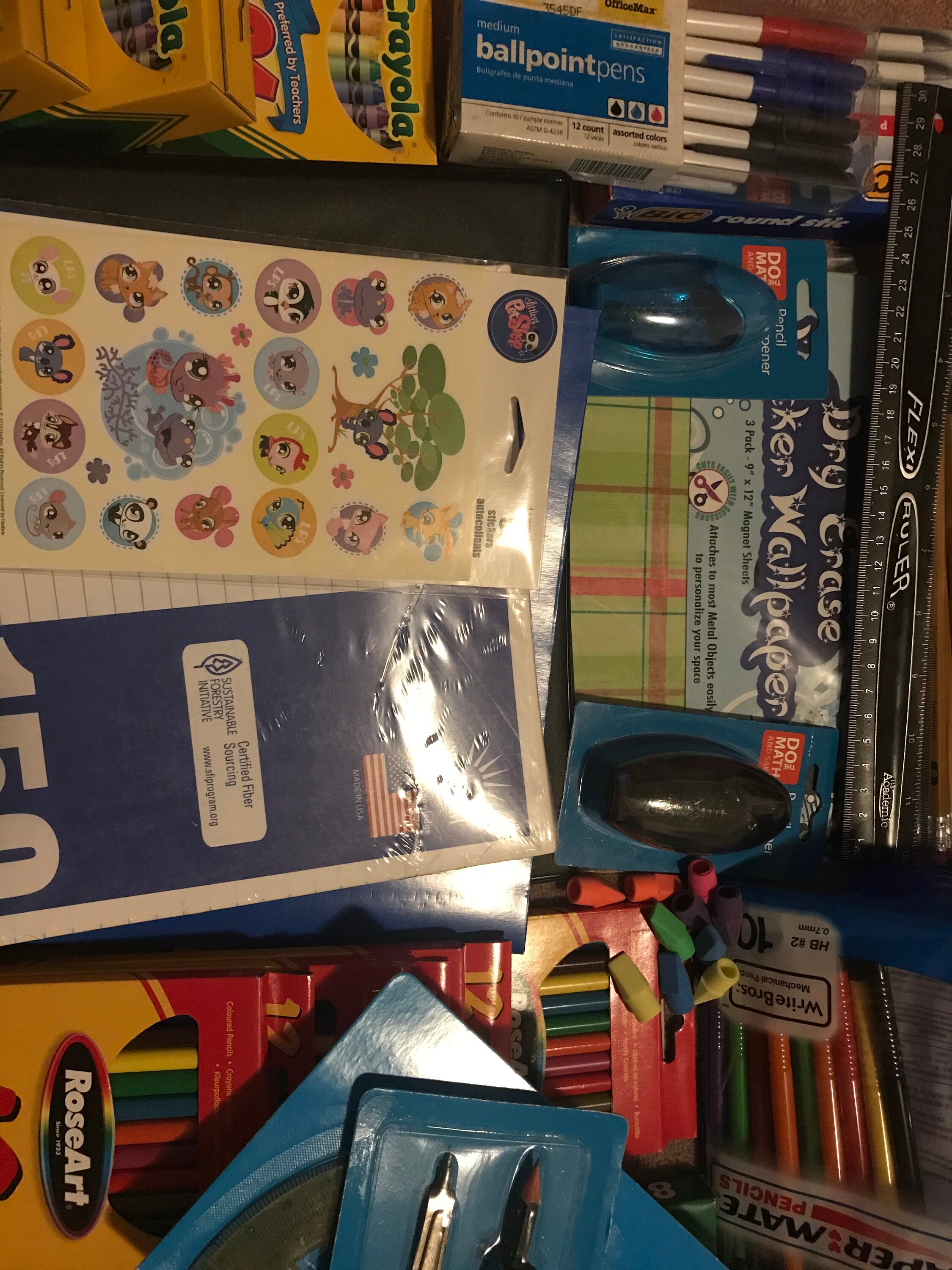 Crayola Crayons Colored & Mechanical Pencils Box Markers Etsy