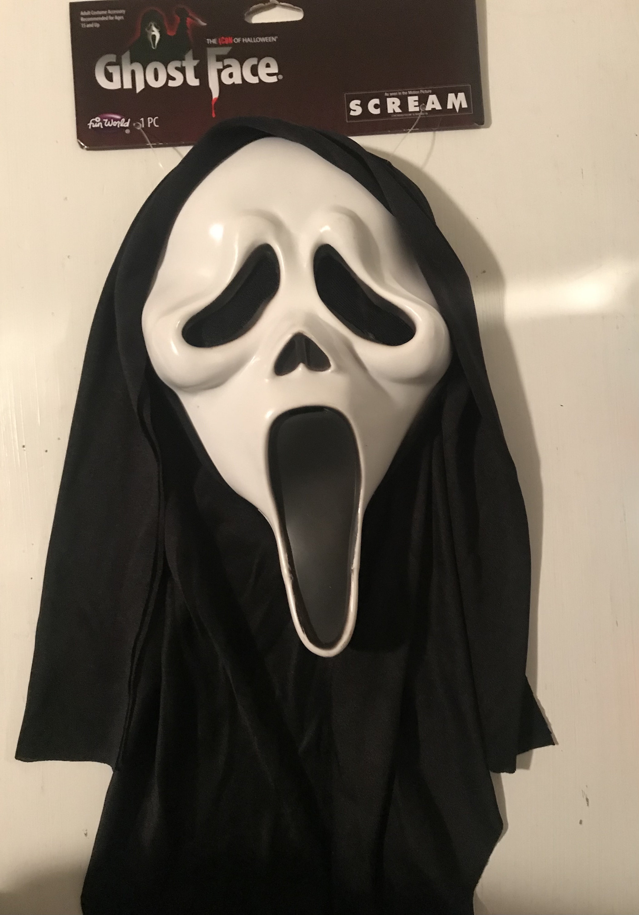 NEW With TAGS Halloween Mask SCREAM Ghost Face Costume Fun Etsy