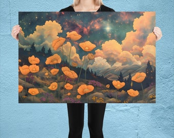 California Poppies Matte Poster Print