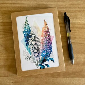 Delphinium Greeting Cards | Boxed Set of 5