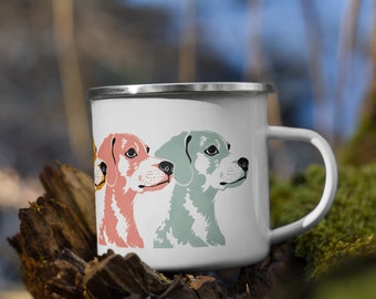 Hella Doggos 12oz Enamel Mug