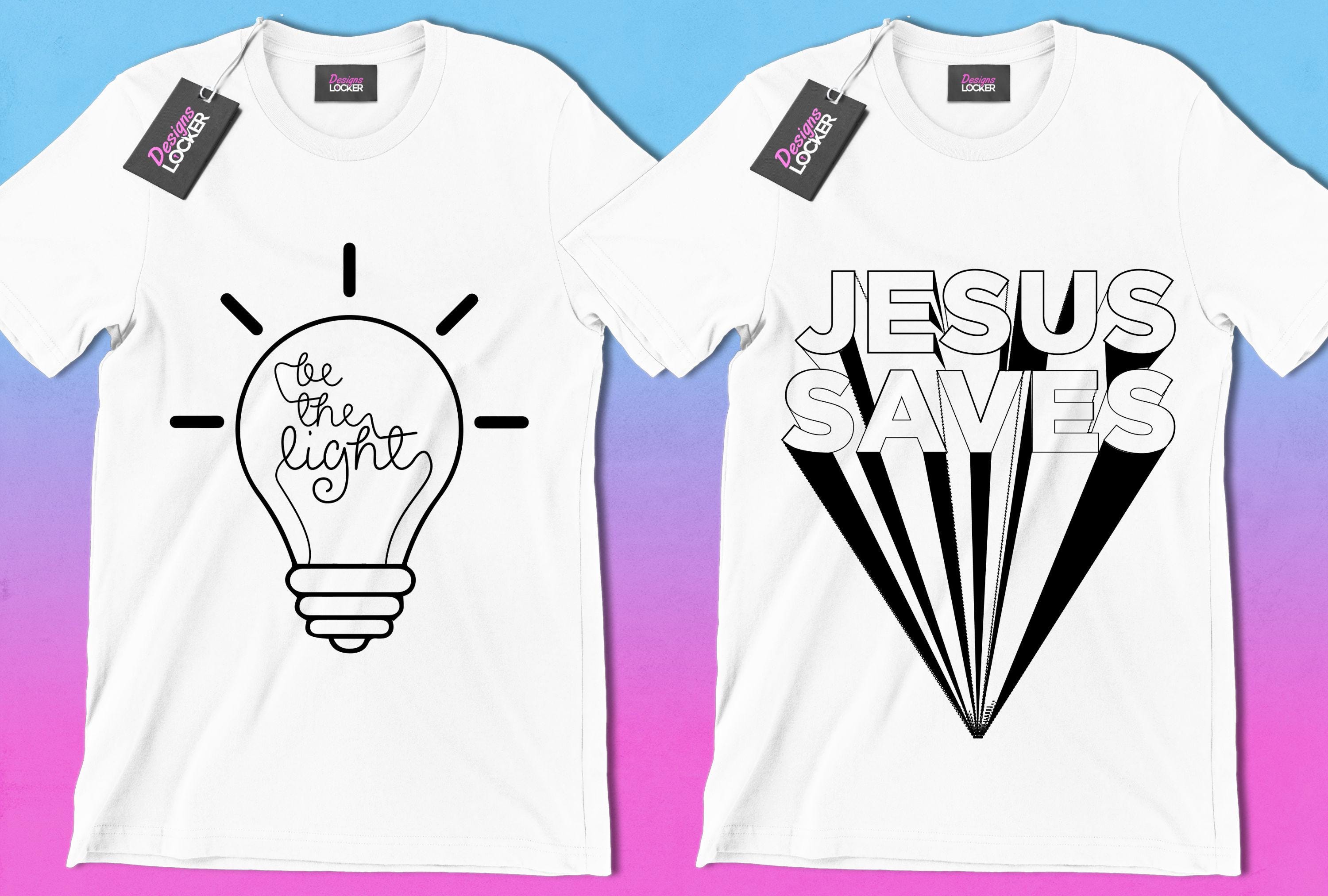 50 Editable Christian T-shirt Designs Bundle | God Vector Images,jesus ...