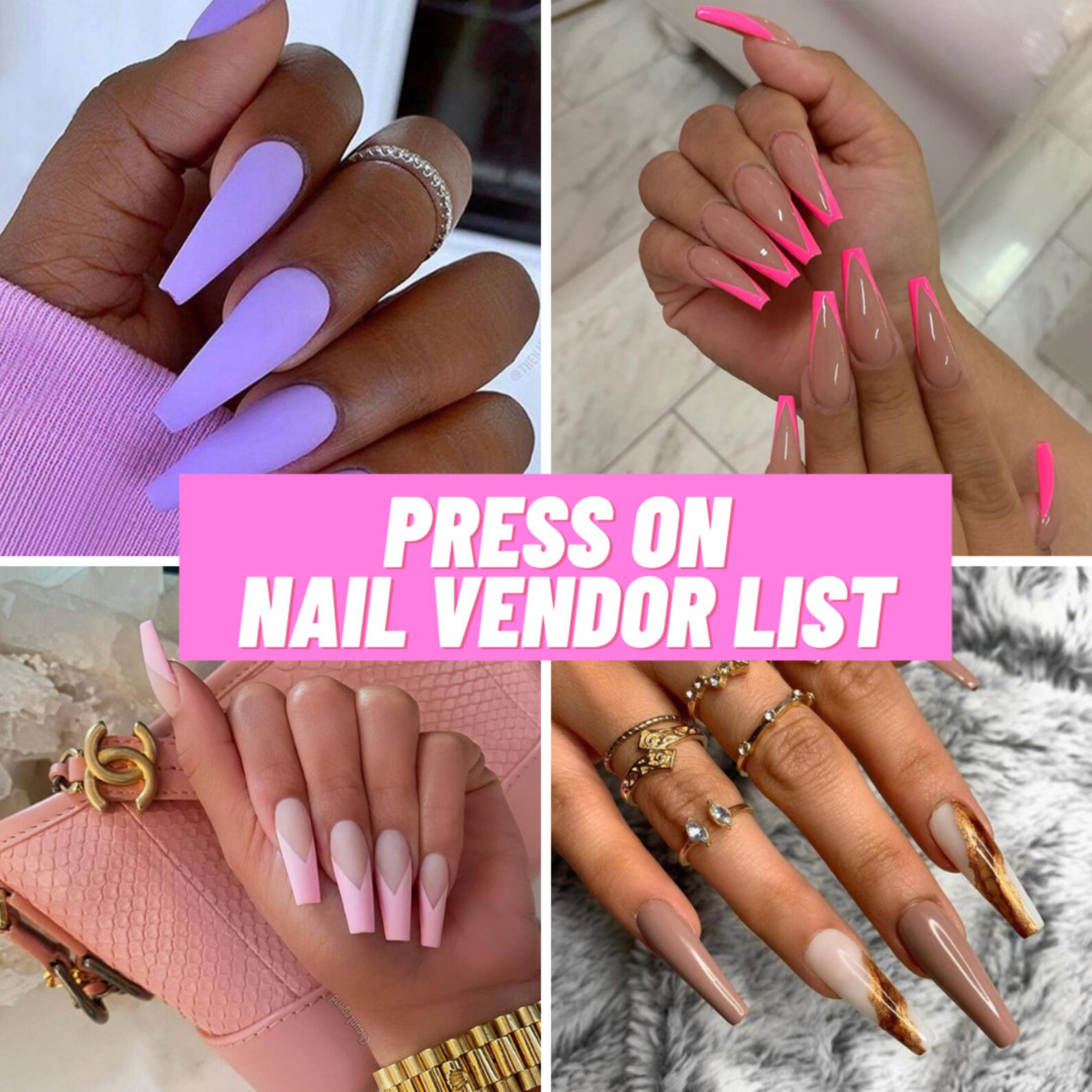 Press On Nail Vendor List Etsy