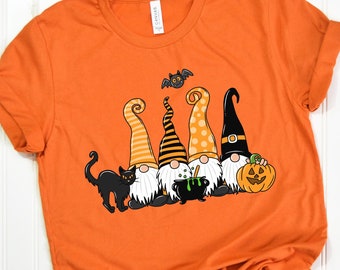 Halloween Gnomes Shirt, Halloween Shirt, Halloween Gnomes T-Shirt, Halloween Party Shirt, Halloween Gnome Tee