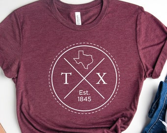 Texas Shirt, Texas Home Shirt, Cactus Shirt, Texas Women's Shirt, Home State Shirt, Texas Tee, Texas Logo Shirt