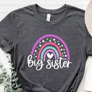 Big Sister Shirt, Big Sis Shirt, Big Sister Rainbow Shirt, Little Sister Shirt, Lil Sis Shirt, Pregnancy Announcement, Baby Announcement