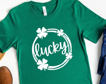 Lucky Shirt, St. Patrick's Day Shirt, Shamrock Shirt, St. Patty's Shirt, Irish Shirt, Shenanigans, Drinking Shirt