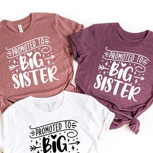 Promoted to Big Sister Shirt, Big Sister Shirt, Big Sister T-Shirt, Pregnancy Announcement, New Arrival T-Shirt, Future Big Sister Shirt