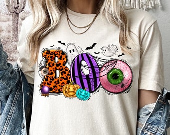 Halloween Boo Shirt, Happy Halloween Shirt, Trick Or Treat Shirt, 2023 Happy Halloween, Halloween Party shirt, Halloween Ghost Shirt