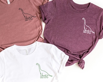 Dinosaur Shirt, Brachiosaurus Shirt,Dinosaur T-Shirt, Dinasour Pocket T-Shirt, Brontosaurus Shirt, Jurassic Shirt,