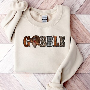 Gobble Thanksgiving Shirt, Happy Thanksgiving Shirt, Thankful Family Shirt, Thanksgiving  Dinner Shirt, Thanksgiving Family Matching