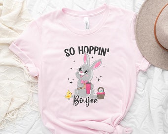 So Hoppin Boujee Easter TShirt, Easter Gift For Women, Carrot-themed Top, Womens Easter Sweater, Easter Bunny Sweatshirt