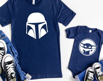 Chemise papa et fils, assortie papa et moi, t-shirt assorti pour papa et fils, cadeau pour papa et fils, ensemble chemise père et bébé, papa et fils