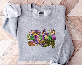 Mardi Gras Day Sweatshirt, Mardi Gras Day, Mardi Gras Party Shirt, Fat Tuesday Shirt, Louisiana Shirt, Mardi Gras Carnival Sweatshirt