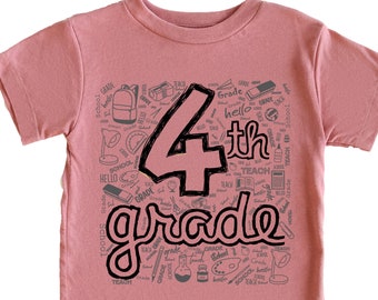 Fourth Grade Shirt,Back to School Shirt,Teacher Shirt, Back To School Shirt, Fourth Grade Teacher Shirt, First Day Of School Shirt,4th Grade