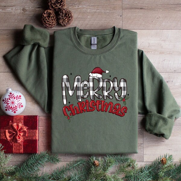 Plus Size Merry Christmas T-Shirt Women Xmas Buffalo Plaid Tree Shirt Tops Short Sleeve Casual Graphic Tee Shirts (XL, Gray) At Women's Clothing Store